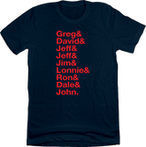 Baseball Lineup 1991 Atlanta & Navy T-shirt In The Clutch